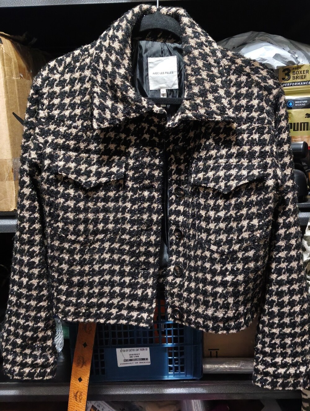Houndstooth Tweed Jacket